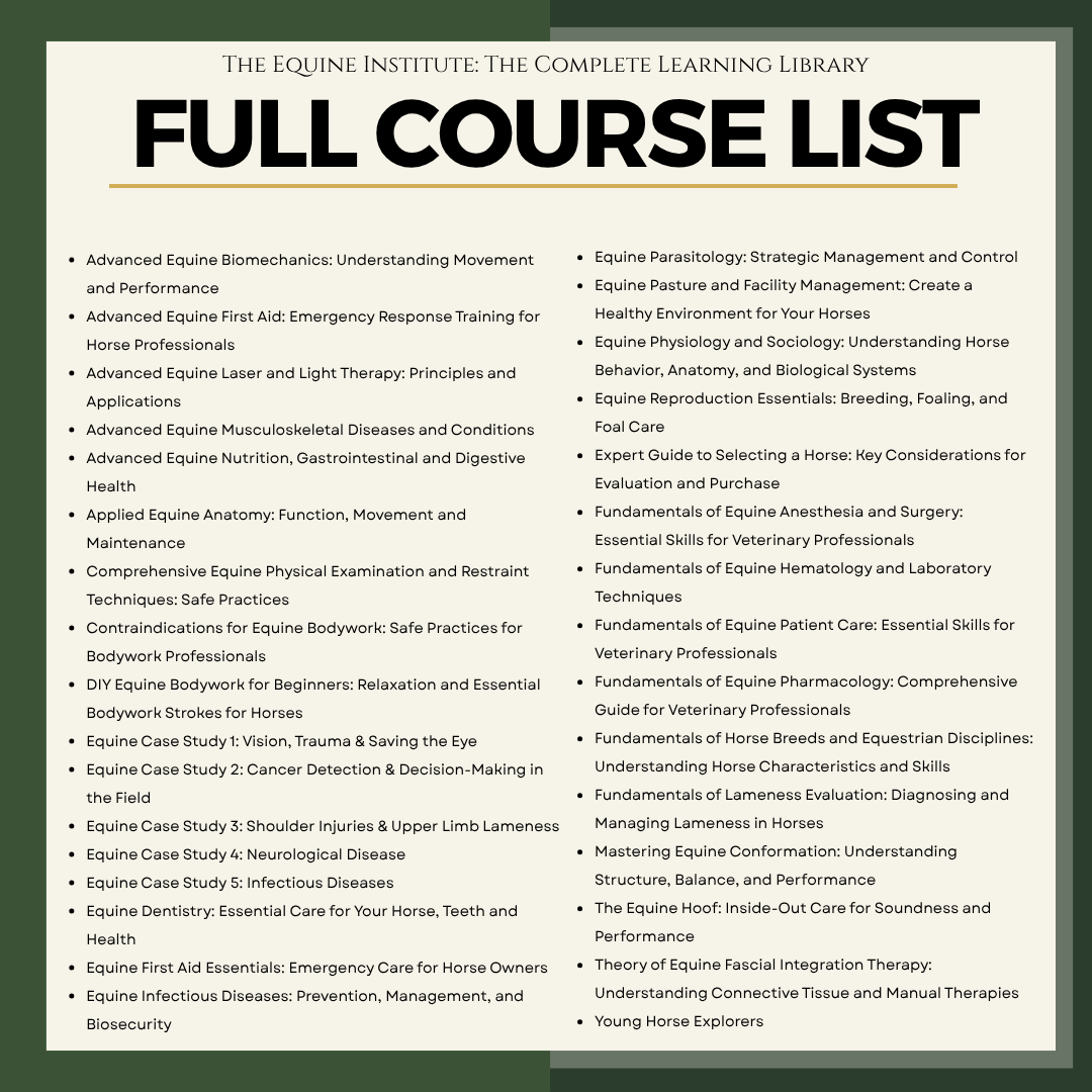 Equine Institute: The Complete Learning Library